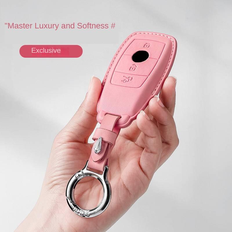 Luxury Leather Car Key Case Cover for Mercedes Benz C260L S320L E200L E300 C260 C200L GLC300 C260l A200L