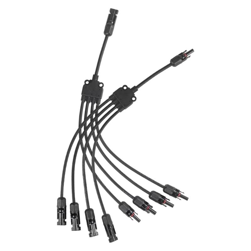 Solar Male Female Connector 30A Y Splitters Cable Y Branch Connector 1 To 2/3/4 Adapter for Solar Panel Part