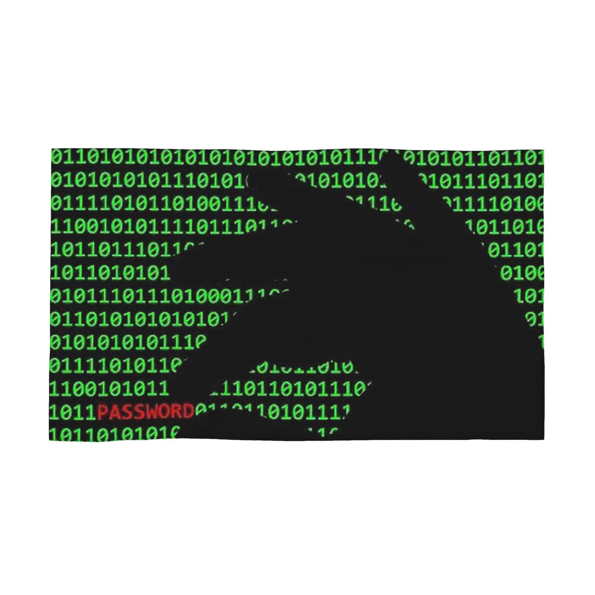 Hacker Code Binary Code Geek Science Computer Soft Face Towel Quick Dry Pool Bath Cotton Towels Absorbent Quick W30*H60(CM)