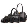 Women's   New European and American Fashion Crocodile Pattern Five-piece Set Mother and Child  Crossbody Shoulder Handbag