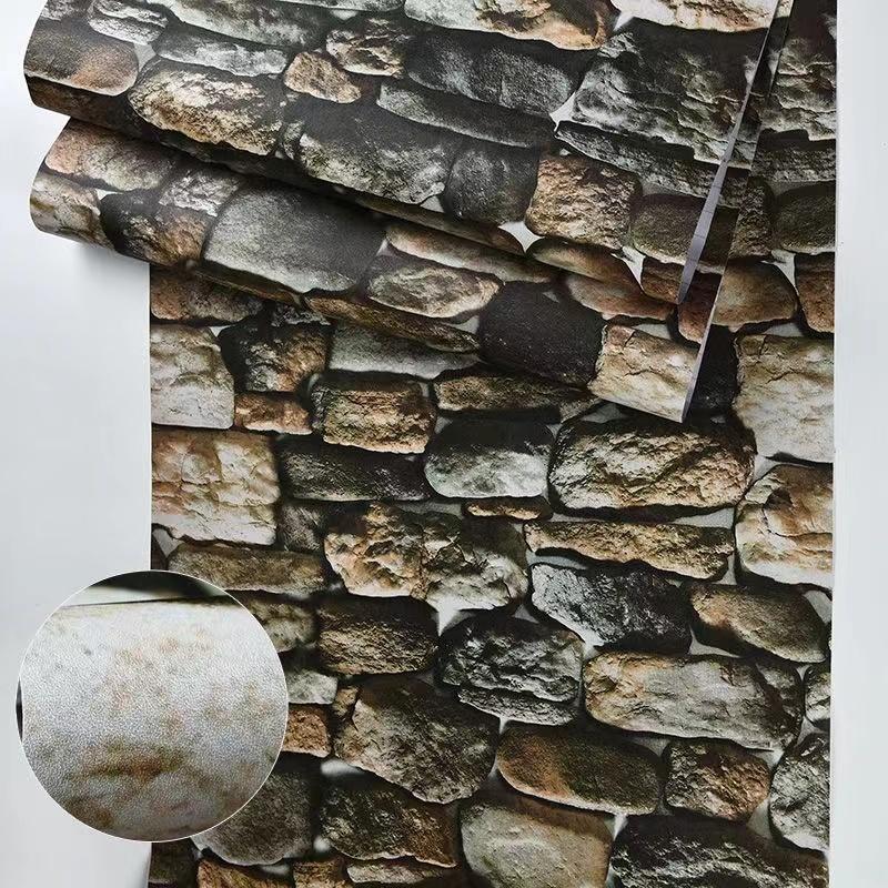 Vinyl Wallpaper  Waterproof Self-Adhesive Wallpaper  Cement Gray Countertop Contact Paper  Kitchen Bathroom Furniture Renovatio