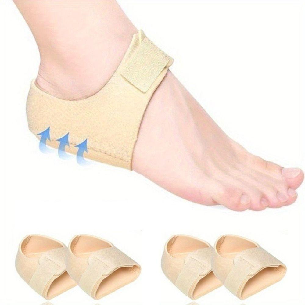 2 Paare Waschbare Fersen-Stoßdämpfer Silikongel Fußgewölbe-Polster Fersenschutzhülle Männlich/Weiblich