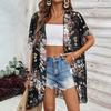 Sommer Damen durchsichtiges Netz durchsichtiges Chiffon Blusenoberteil, Europäischer Amerikanischer Stil Sexy Lässiges Oberteil für Damen