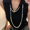 Long Multi Layered Pearl Necklace For Women Temperament Collar Chain Sweater Chain Necklaces Luxury Jewelry Accessories