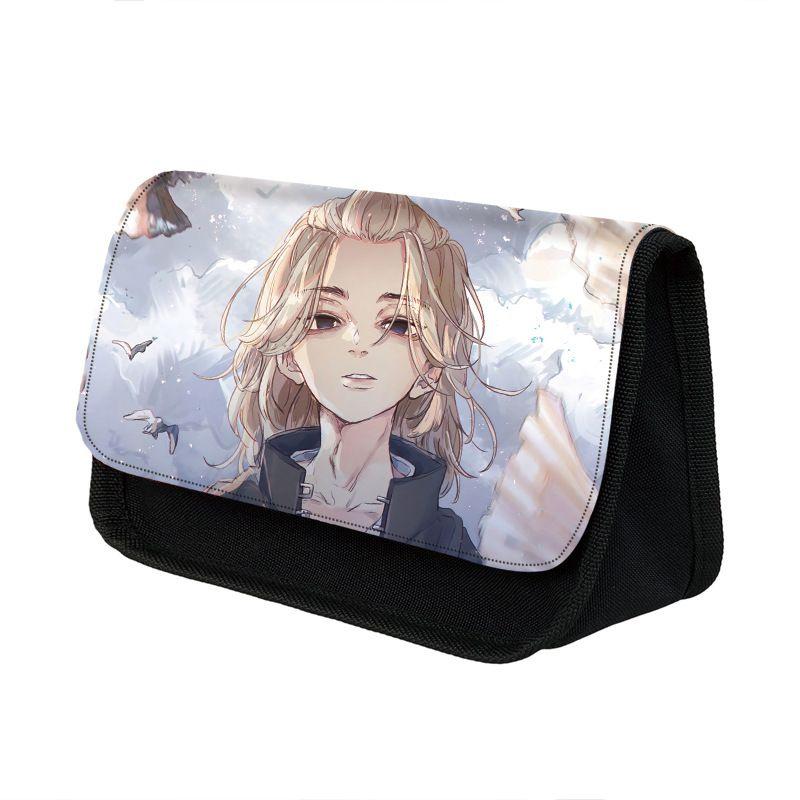 Tokyo Revengers Polyester School Pencil Case With Large Capacity And Smooth Zipper