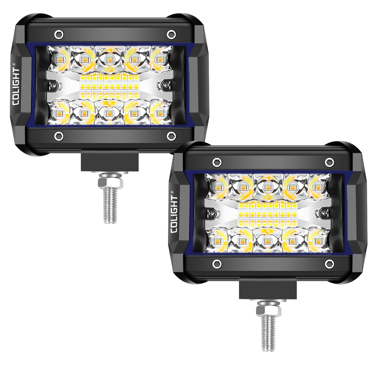 

CO LIGHT Светодиодный рабочий палубный светодиодный противотуманный рабочий 3 6 Освещение Освещение Память Совместимый с Питание Гибкий Энергия Совместимый с Различный Работа Набор из 2 Света, чёрный