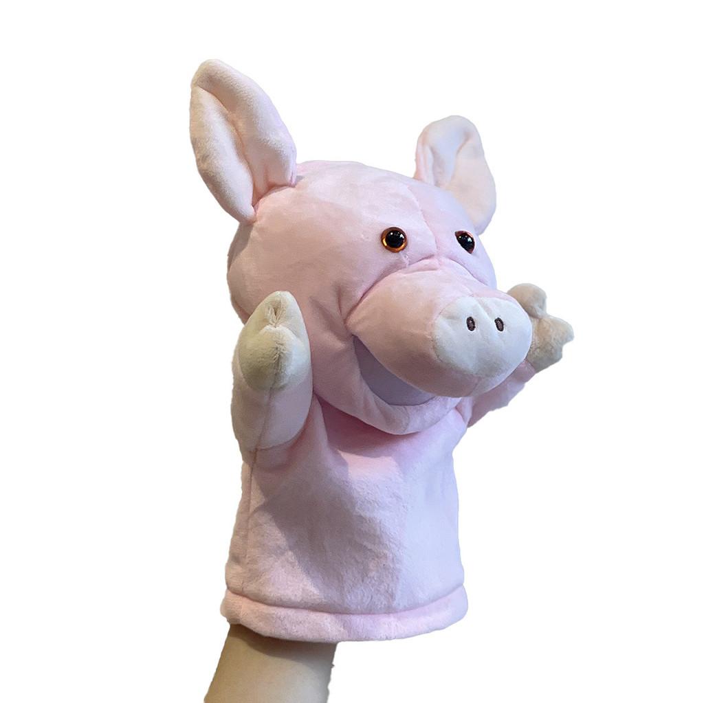 Cartoon Animal Plush Hand Puppet Panda Crocodile Doll Children Prop Performance