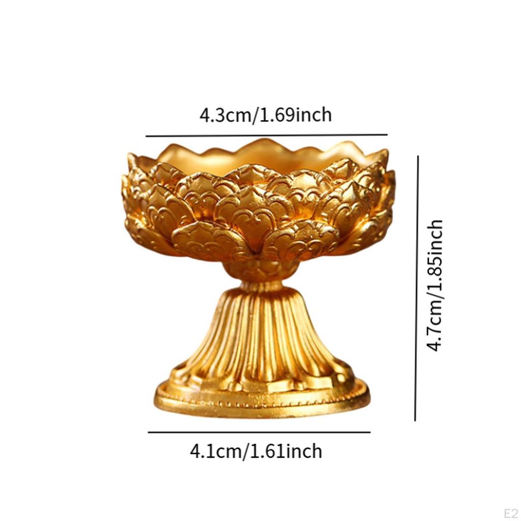 Ghee Lamp Butter Holder Candle Stand Lotus Shaped for Banquet