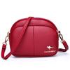 Sufficient soft leather splicing three-layer women's small bags diagonal span bags are all simple trendy shopping bags