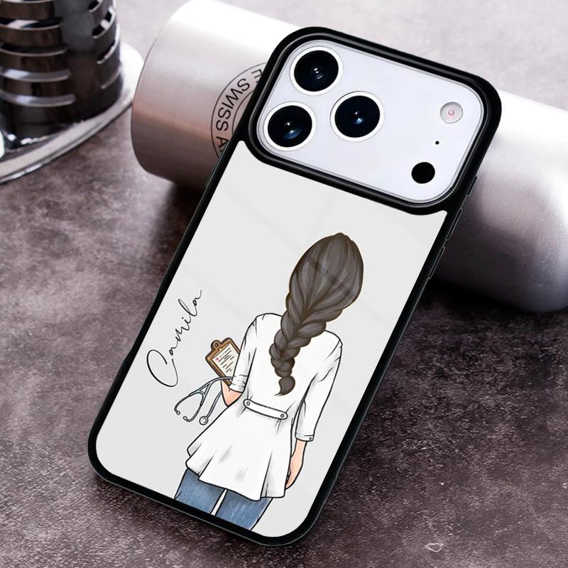 Cartoon Medicine Nurse Doctor Phone Case For iPhone 17 16 15 14 13 12 11 Pro Max Plus 17Air Soft Silicone Cover
