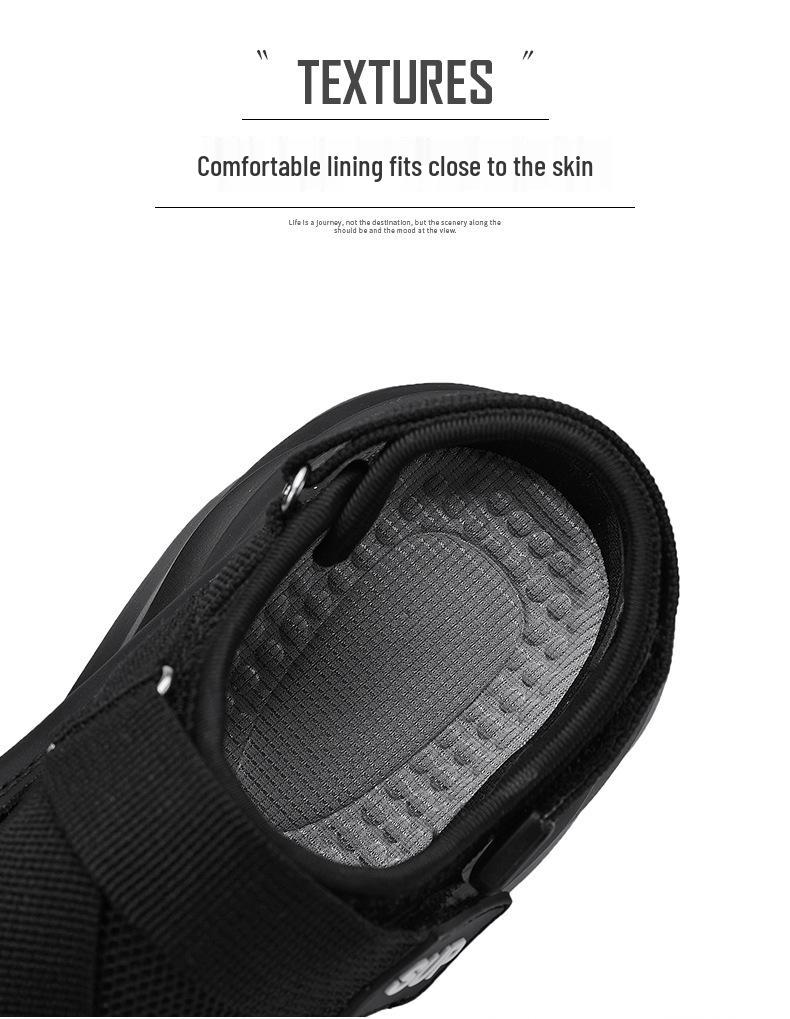Men's Closed-Toe Sports Beach Sandals 2025 - Spring Outwear Dad Driving Shoes