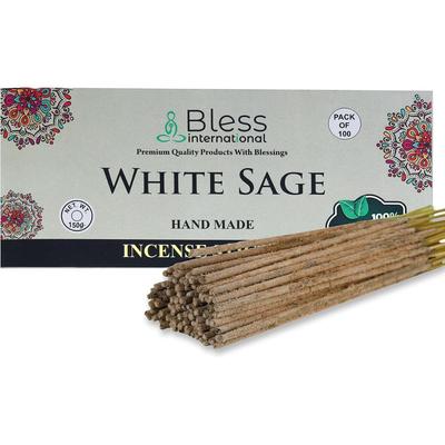 Bless-White-Sage-Räucherstäbchen 100%-Natur-Handmade-Hand-Dip-Räucherstäbchen Bio-Chemikalien-frei für-Reinigung-Entspannung-Positivität