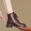 Fashion AIYUQI Women Ankle Boots Winter 2025 New Genuine Leather Large Size Women Snow Boots Anti-Slip Women Motorcycle Boots