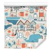 Scandinavian style sea animals wallpaper for living room and bedroom 50x1000