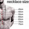 Collana con Pendente a Croce in Acciaio Inossidabile e Catena a Maglie Cubane da 18-24 Pollici per Uomini Donne Coppie Fidanzato Marito Gioielli Stile Punk 3-5mm