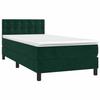 Maison Exclusive - Sommier à lattes de lit et matelas Vert foncé 80x200 cm Velours