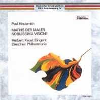 CD HINDEMITH, KEGEL (HERBERT); DRESDEN - Hindemith: Symphony: Mathis, Suite  TKCC70675 Japan Classical Used