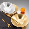 304 Deepened Stainless Steel Dinner Plate Korean Style Round Fruit Serving Dishes Trays Main Dining Noodles Platter Salad Bowl