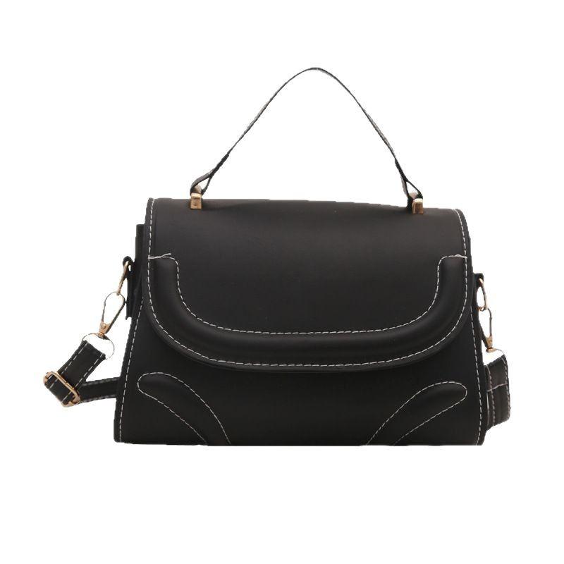 French Fashion and Fashionable Crossbody Small Square Bag Simple Texture Handbag Trendy and Fashionable Shoulder Bag Women's Bag