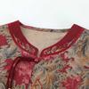 Grandma's Summer Seven-Sleeve Chinese Suit: Traditional Two-Piece Women's Set