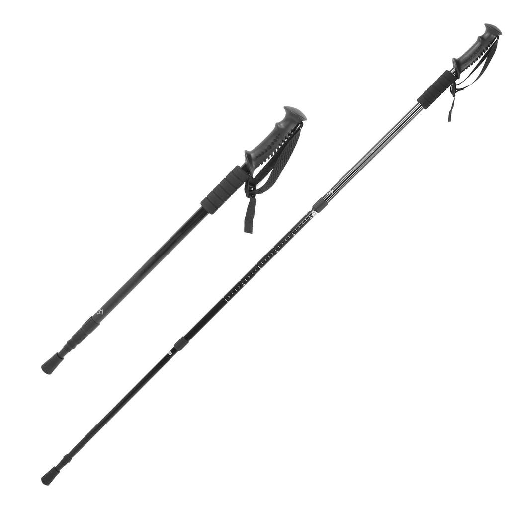 Outdoor Aluminum Alloy Walking Sticks AntiSlip Hiking Climbing Trekking Poles Kit