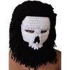 Knit Balaclava Face Mask Funny Ski Mask Stretchy Winter Warm Headcover Horror Skull Beanie Hat for Halloween Party Props