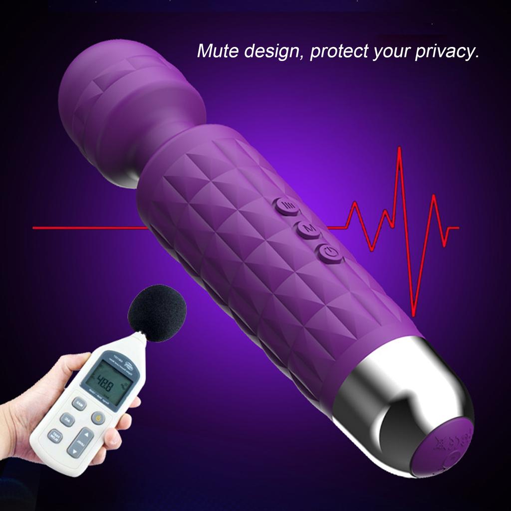 Female Masturbation Vibrator Massage Stick Skin-friendly Silicone Heating Function