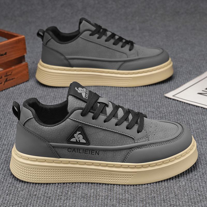 Leather platform dad shoes 22 spring new small butterfly popular campus 39