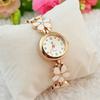 Fashion Xmas Gift Flower Daisy Rhinestone Bracelet Dress Women Girl Wristwatch