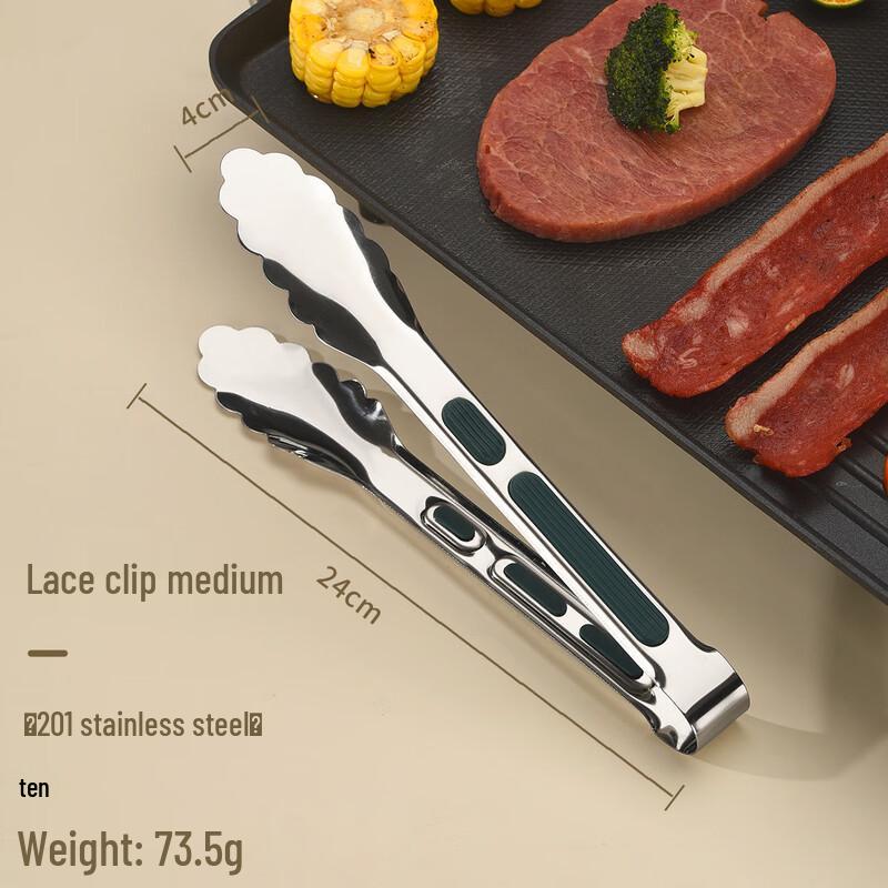 

Wutuo 9-inch Stainless Steel Food Tongs with Silicone Tips, 10-Pack