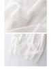 2024 Summer Women's Cotton-Linen V-Neck Pleated Retro Dress
