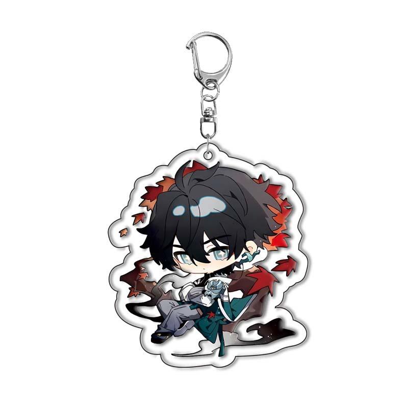

6CM Honkai Star Rail Anime Game Keychain Double-sided Cartoon Figure Lunae Blade Key Ring for Women Car Bag Phone Pendant Gifts 6 cm