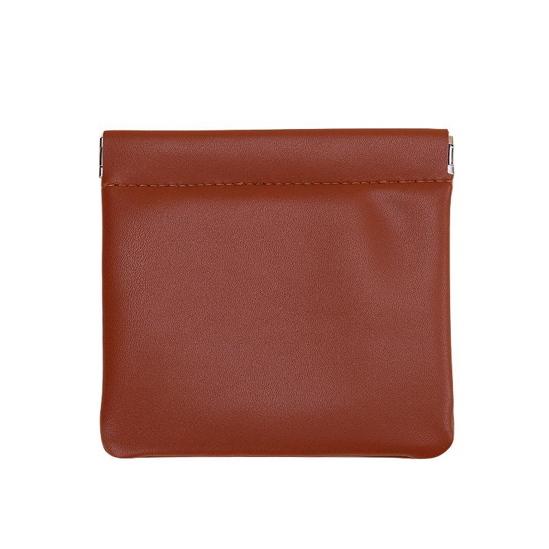 2025 Mini PU Leather Snap-Closure Coin Purse - Waterproof & Portable