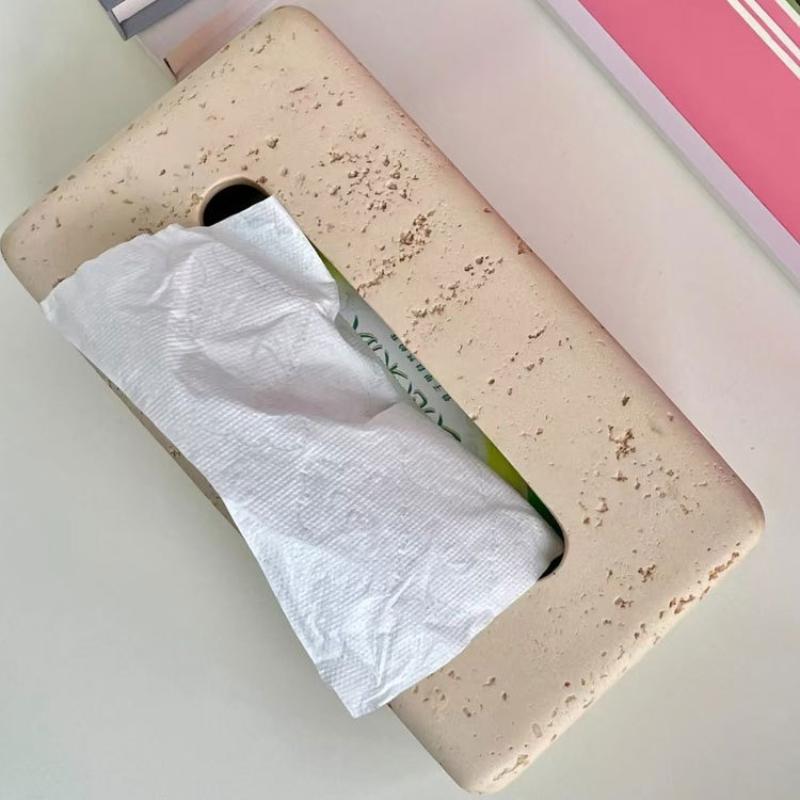 Creative Tissue Box Simple Rectangular Wet Wipes Tissue Case Luxury Elegant Napkin Tissues Paper Box Kitchen Tissues Storage Box