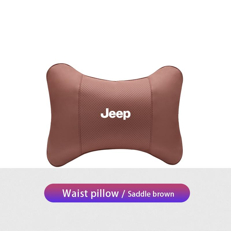 Car Seat Headrest Waist Pillow Head Neck Lumbar Support For Jeep Renegade Wrangler JL JK Gladiator Grand Patriot Willys Liberty