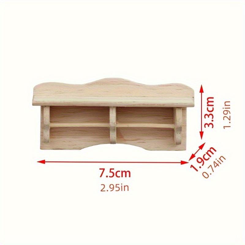 1/12 Scale Miniature Wooden Towel Rack Model Ornament - DIY Miniature Photography Props- Seasonal Decor - Perfect Gift