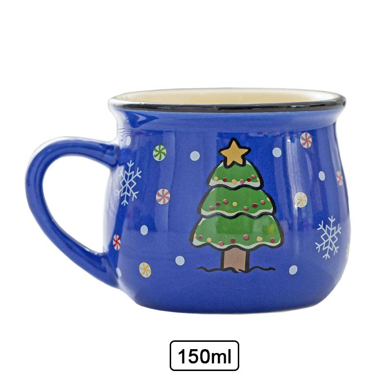 Ceramic Christmas Mug Cartoon Santa Mousse Cup Coffee Cup For Office Home Baking Dessert Breakfast Milk Mug For Kids Xmas Gift