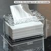 Desktop Tissue Box Household Creative Paper Box Transparent Tissue Box Cover Rectangular Napkin Dispenser Office Tissue Holder