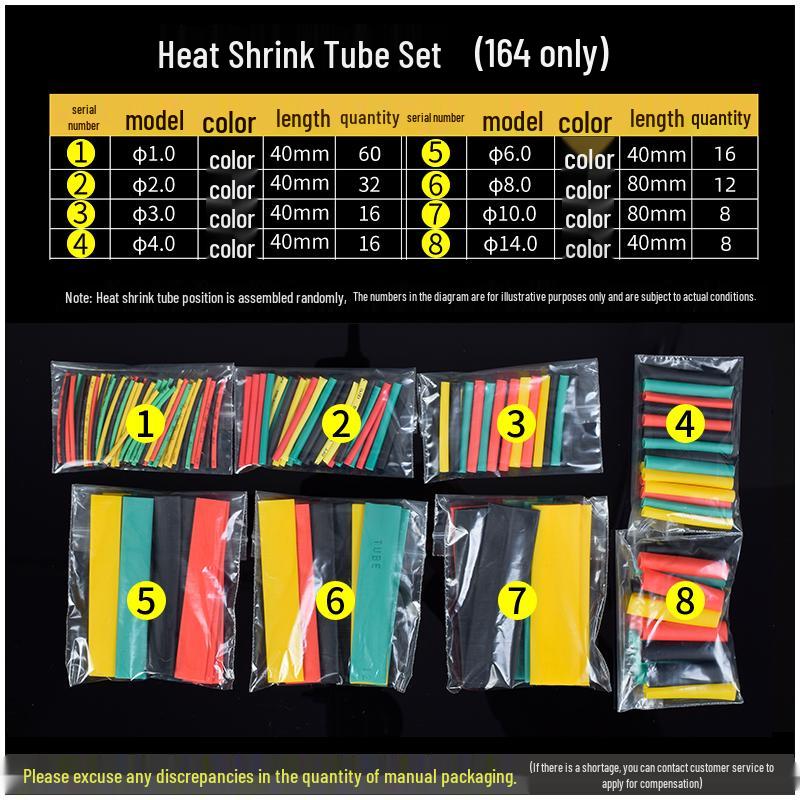 Waterproof Heat Shrink Tubing Set for Cable & Earphone Protection