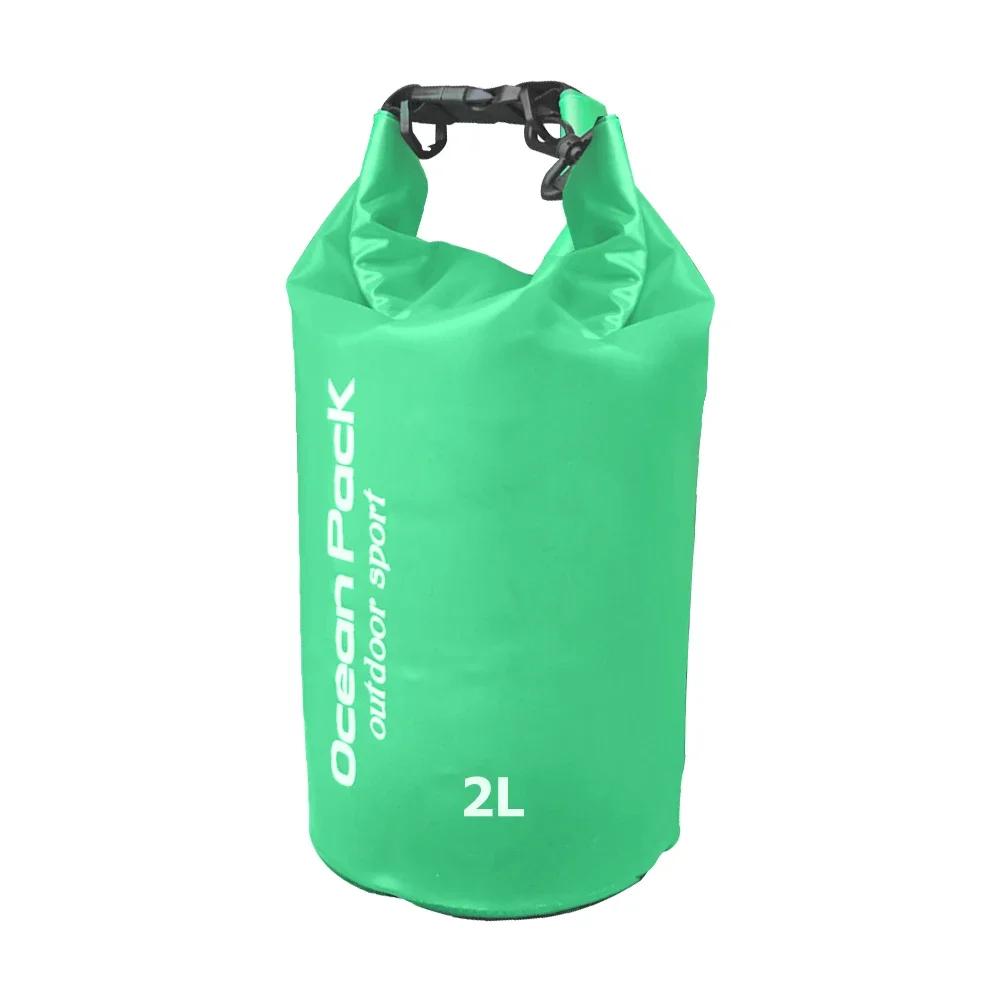 Borsa Impermeabile 2/3/5/10L Sacca Secca in PVC per Nautica Pesca Rafting Nuoto Galleggiamento Deriva Borsa Acqua Borsa Custodia da Campeggio