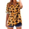 Women's Fashionable, Casual, Comfortable, Loose-Fitting Halloween Print Top