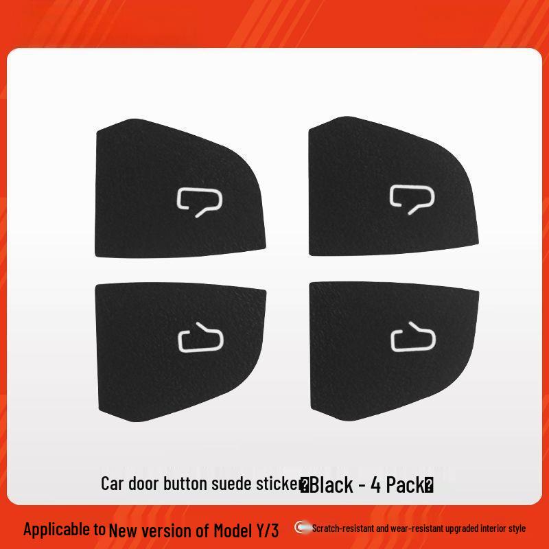 Tesla Model 3/Y Door Button Stickers - New Version Interior Protective Patches