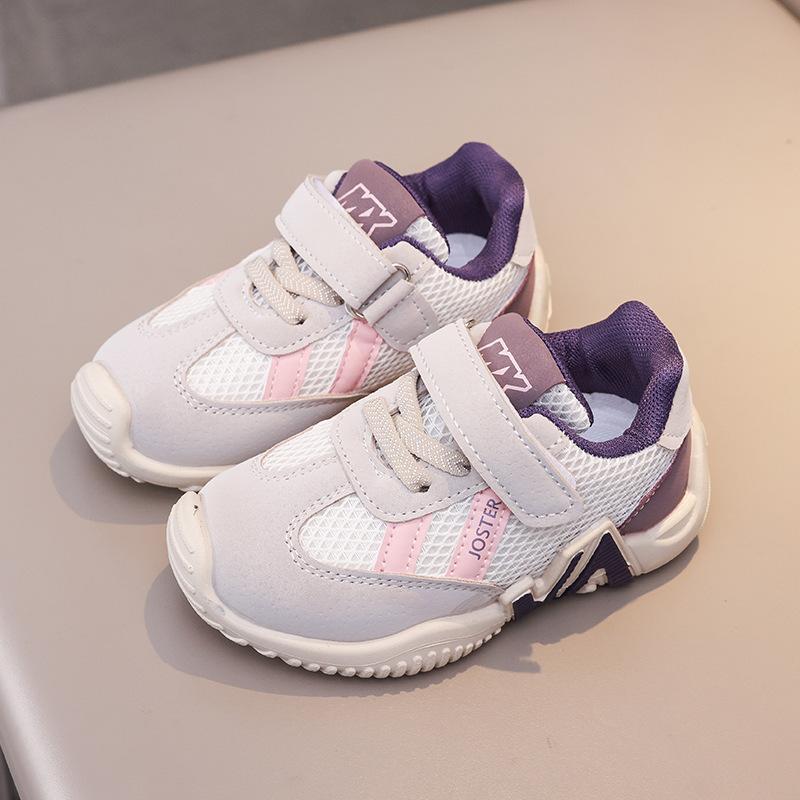 Kids Autumn Breathable Mesh Soft Sole Running Shoes Boys Girls Lightweight Casual Sneakers For Small And Medium Children