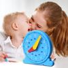 Children Educational Clock Toys Hour Cognition Preschool Teaching Aids Parent-child Learning Clock Model Adjustable Time