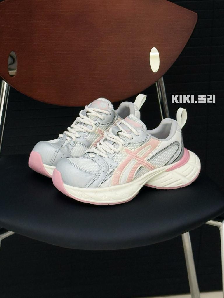 Atmungsaktive Mesh-Dad-Schuhe für Damen, neues Design, Leder-Freizeitsportschuhe mit dicker Sohle