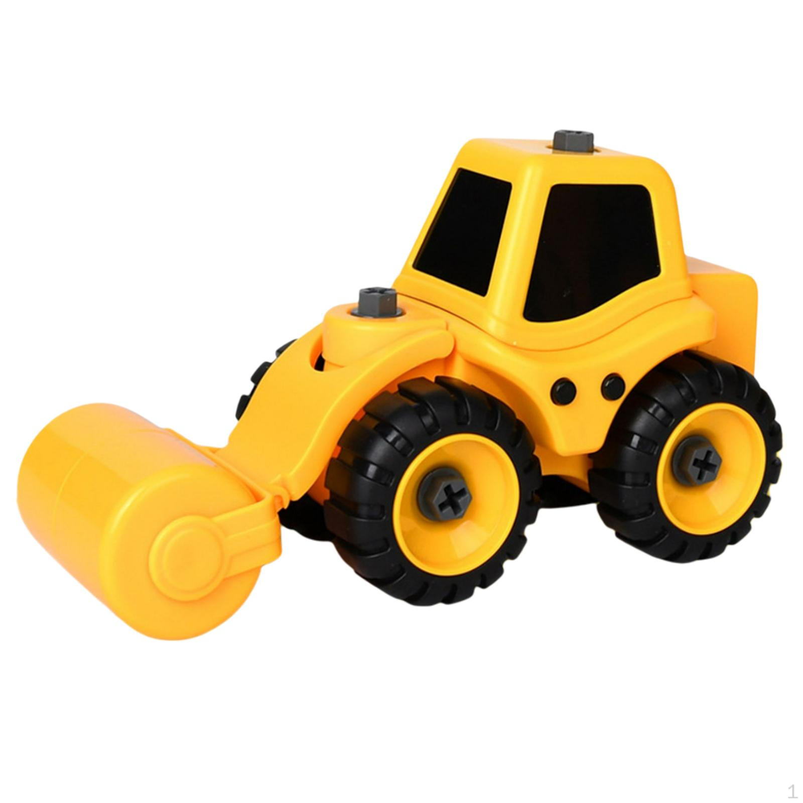 

Construction Vehicles Educational Toys with Screwdriver for Age 3+ Kids Road Roller