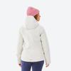 DECATHLON SKI-P 500 Hooded Solid Colour Letter Casual Long Sleeve Jacket Padded Jacket Women's Moonrock Grey