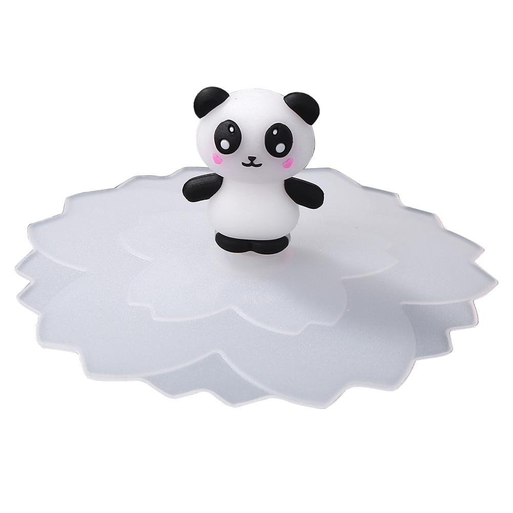 Cartoon Silicone Cup Cover Reusable Heat Resistant Leakproof Cups Lid Sealed Cap