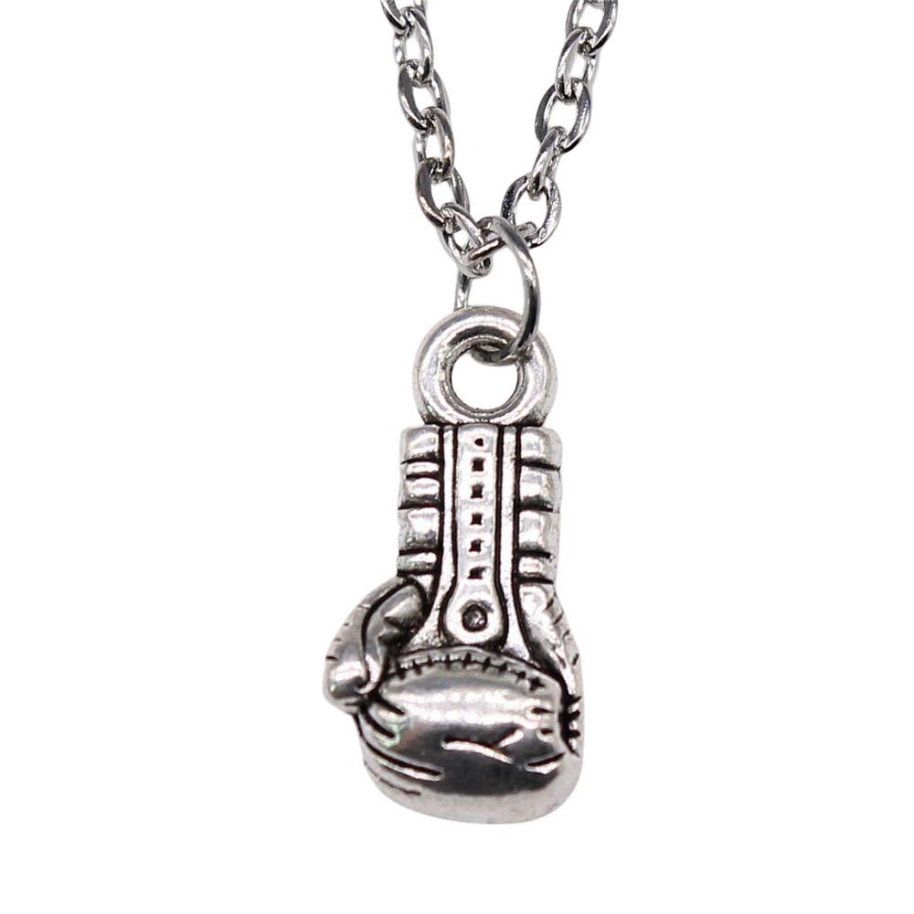Athlete Charm Necklace Sports Adventure Pendant For Men Outdoor Enthusiast Jewelry 43cm Chain