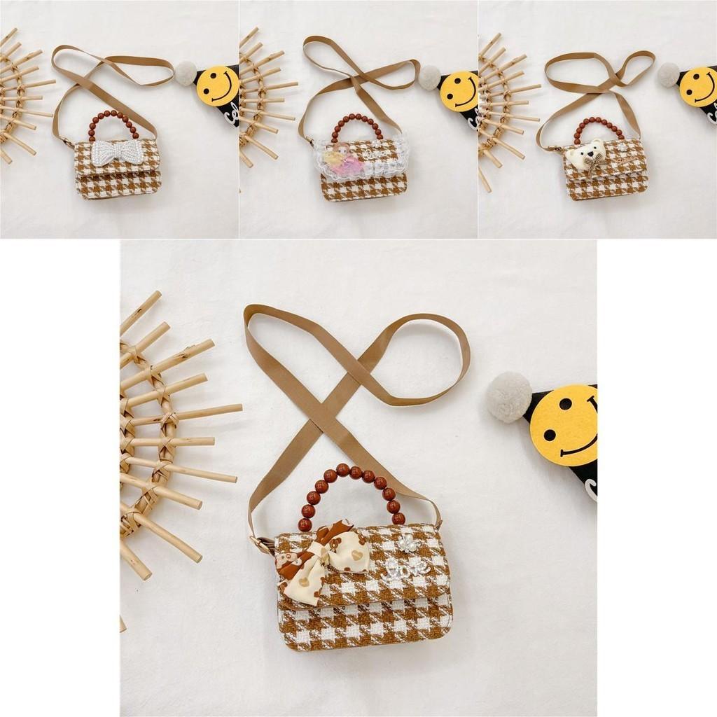 Trendy Mini Handbag For Kids Stylish Cotton And Linen Shoulder Bag For Girls